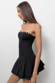Robe mini à volants