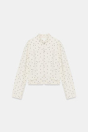 Veste cintrée à pois