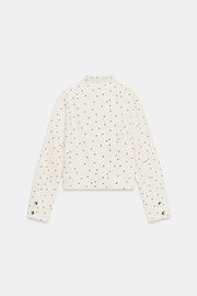 Veste cintrée à pois