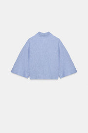 Chemise en lin avec nœud