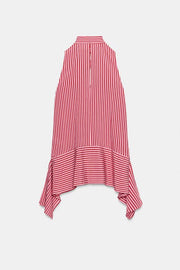 Top asymétrique à rayures