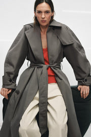Trench oversize avec ceinture ZW Collection