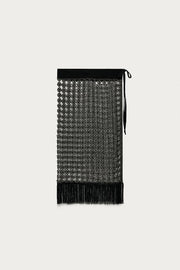 Paréo ajourés à perles à franges Marisa Berenson x
