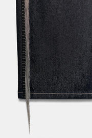 Jean TRF coupe droite taille basse à franges