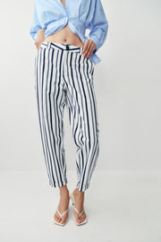 Pantalon chino à rayures
