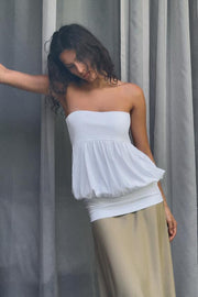Robe midi contrastée