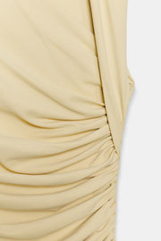 Robe midi drapée