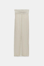 Robe bustier à perles