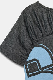 T-shirt à fronces et numéro
