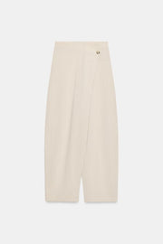 Pantalon croisé texturé