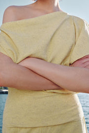 Top asymétrique texturé