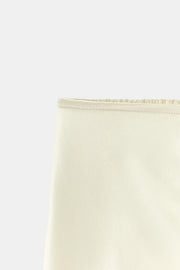 Short en soie à dentelle