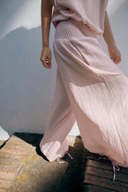 Pantalon baggy à taille élastique