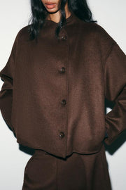 Blouson doux croisé