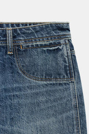 Jean capri en denim TRF taille mi-haute