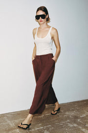 Pantalon-culotte à pinces
