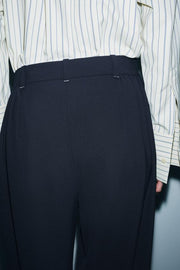 Pantalon à plis à jambe large ZW Collection