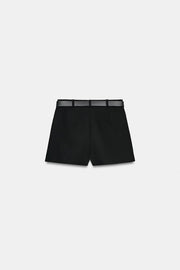 Jupe-culotte avec ceinture