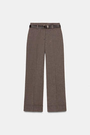 Pantalon chevrons avec ceinture