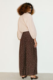 Pantalon large à pois