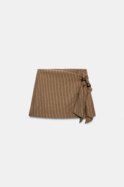 Jupe-culotte avec nœud à perles