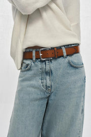 Ceinture 100 % cuir effet délavé