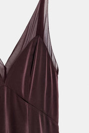 Robe longue satinée ZW Collection