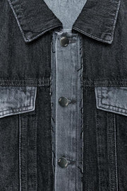 Blouson Z1975 court en denim contrasté