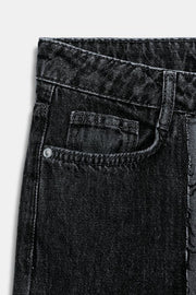 Jean Z1975 à jambe large taille haute contrasté