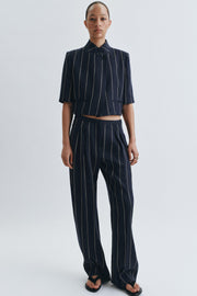 Pantalon à rayures en lin ZW Collection