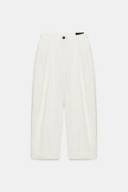 Pantalon coupe barrel à rayures ZW Collection