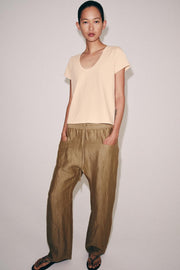 Pantalon en mélange de lin ZW Collection
