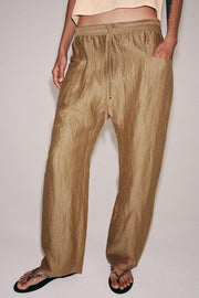 Pantalon en mélange de lin ZW Collection