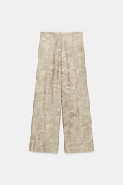 Pantalon à jambe large en jacquard ZW Collection