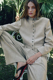 Pantalon droit à surpiqûres ZW Collection