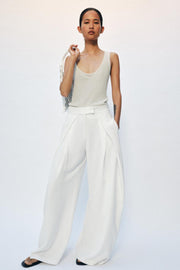 Pantalon à jambe large à plis ZW Collection