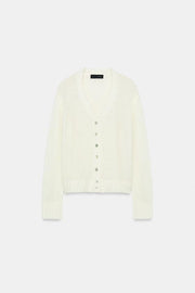 Veste en maille à col V