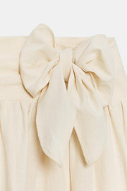 Pantalon bouffant à lien noué
