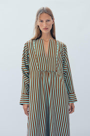Robe caftan à rayures Édition limitée