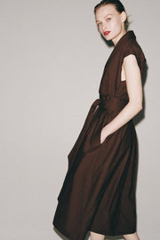 Robe en popeline à plis ZW Collection