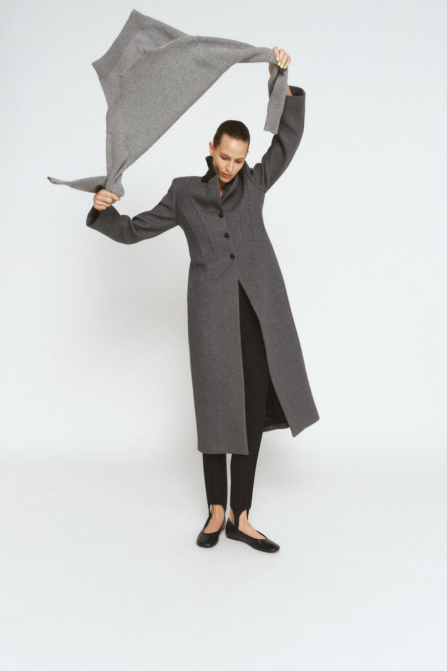 Manteau cintré en laine manteco ZW Collection Édition limitée