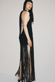 Robe dos-nu à franges ZW Collection