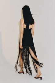 Robe dos-nu à franges ZW Collection