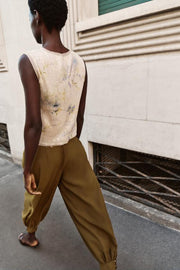 Top en maille à sequins