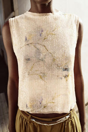 Top en maille à sequins