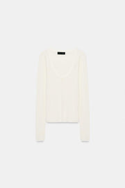 Top en maille ultrafine