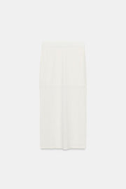 Jupe midi en maille fine