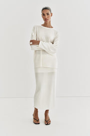 Pull oversize en maille fine
