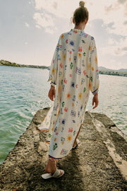 Robe longue imprimée