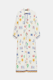 Robe longue imprimée
